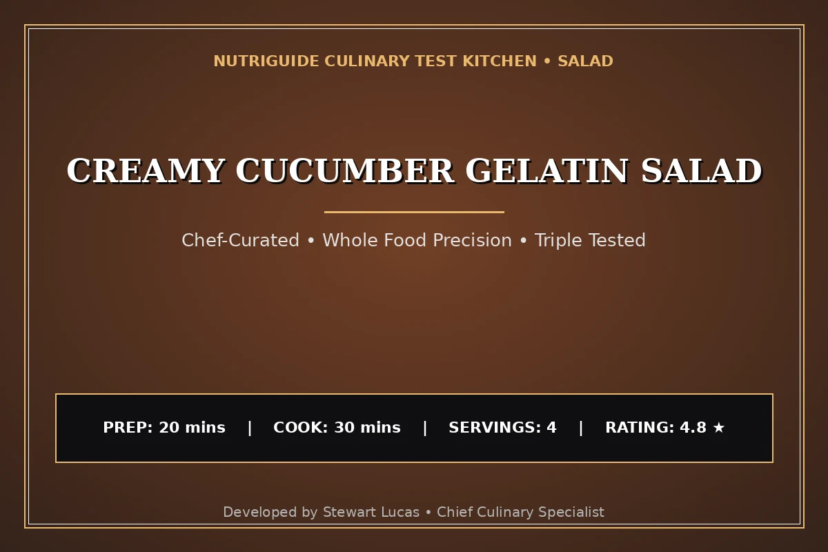 Creamy Cucumber Gelatin Salad