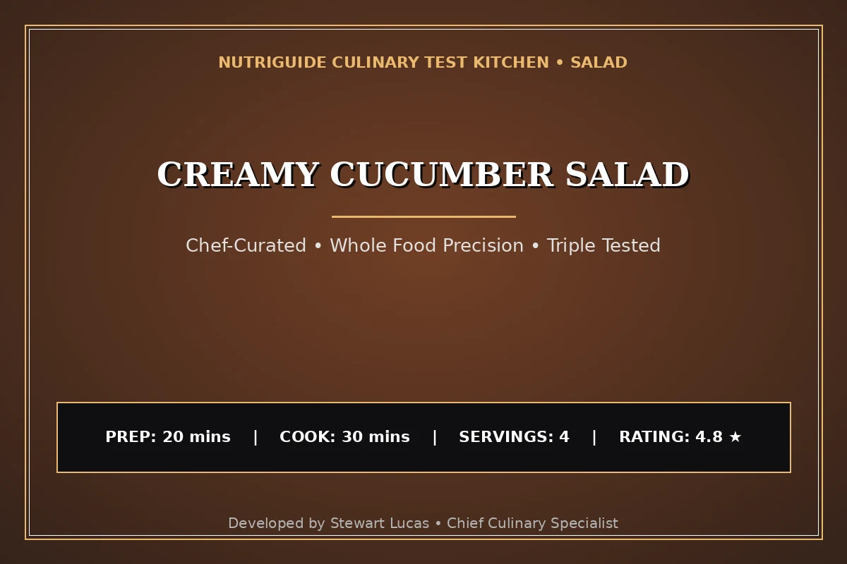 Creamy Cucumber Salad