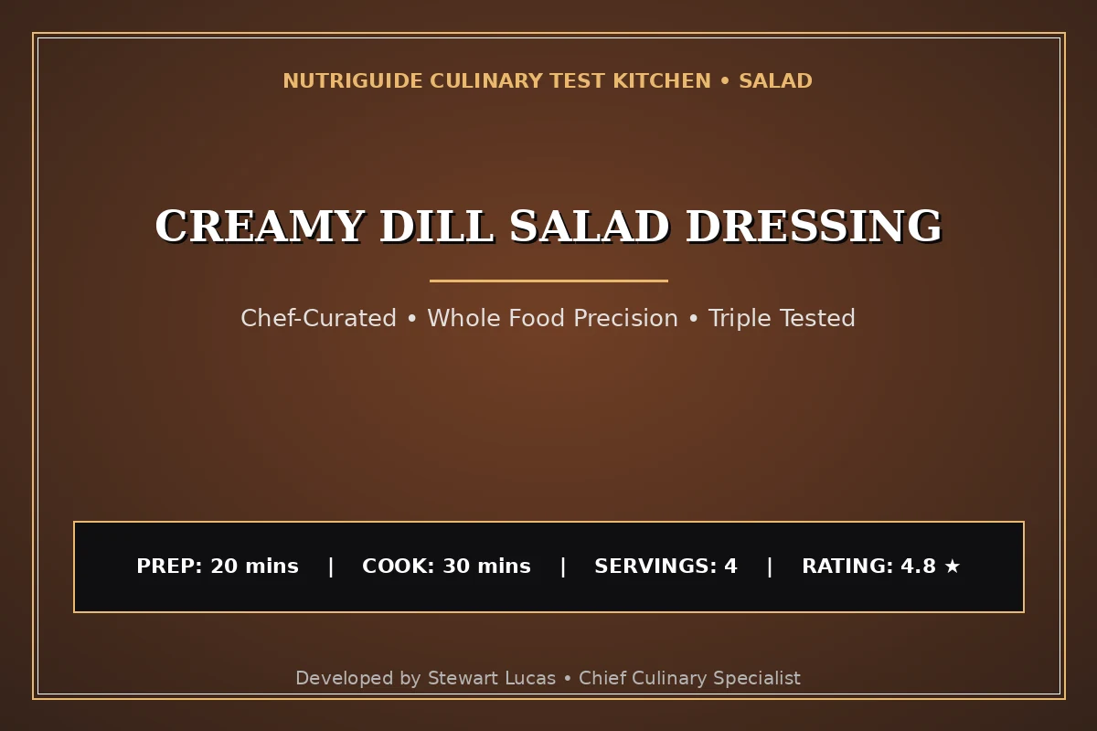 Creamy Dill Salad Dressing