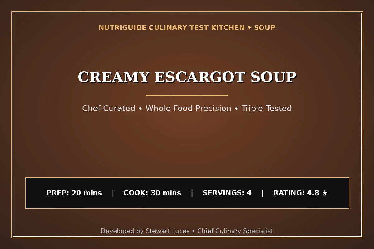 Creamy Escargot Soup