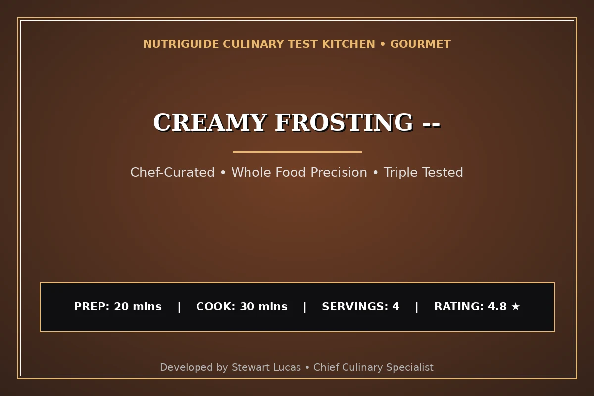 Creamy Frosting --