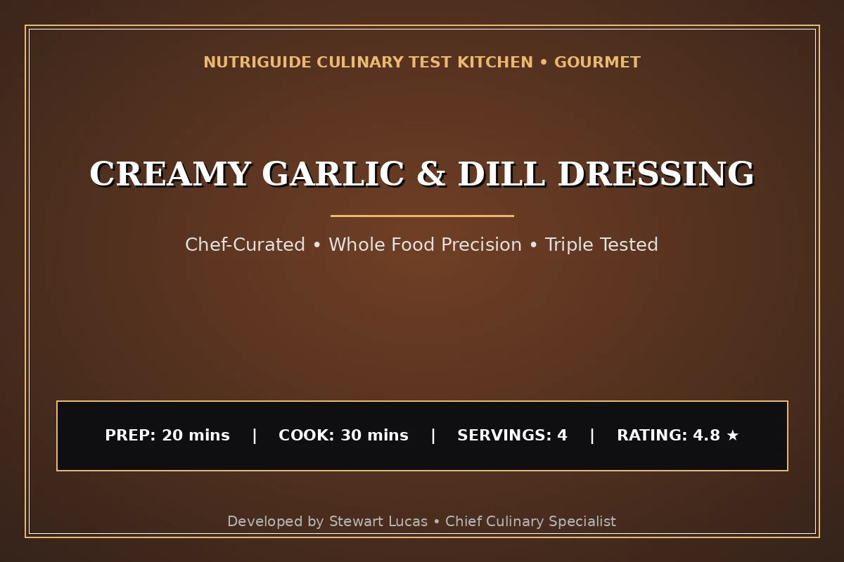 Creamy Garlic & Dill Dressing