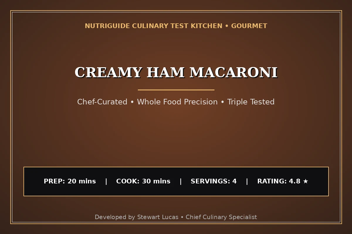 Creamy Ham Macaroni