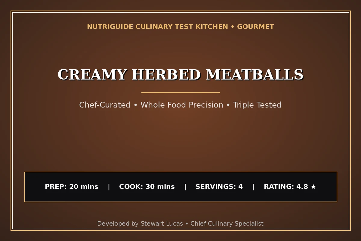 Creamy Herbed Meatballs