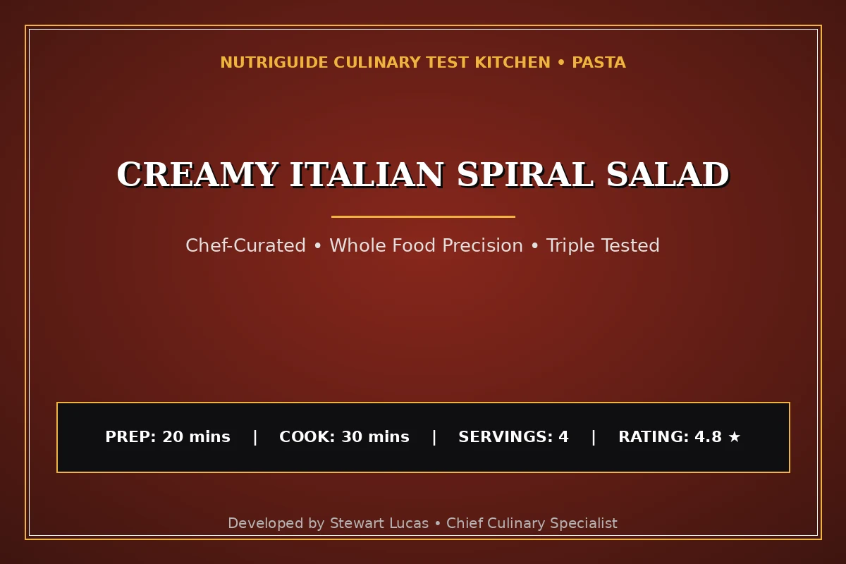 Creamy Italian Spiral Salad