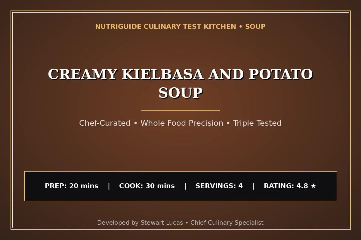 Creamy Kielbasa And Potato Soup
