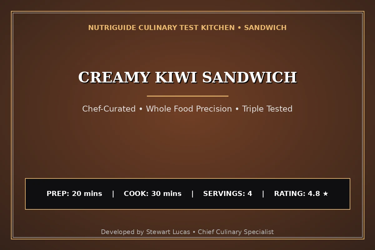 Creamy Kiwi Sandwich