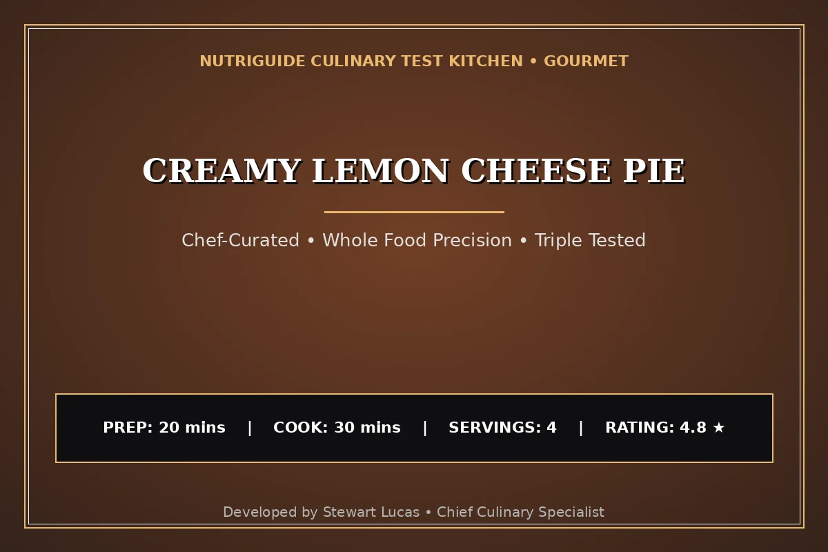 Creamy Lemon Cheese Pie