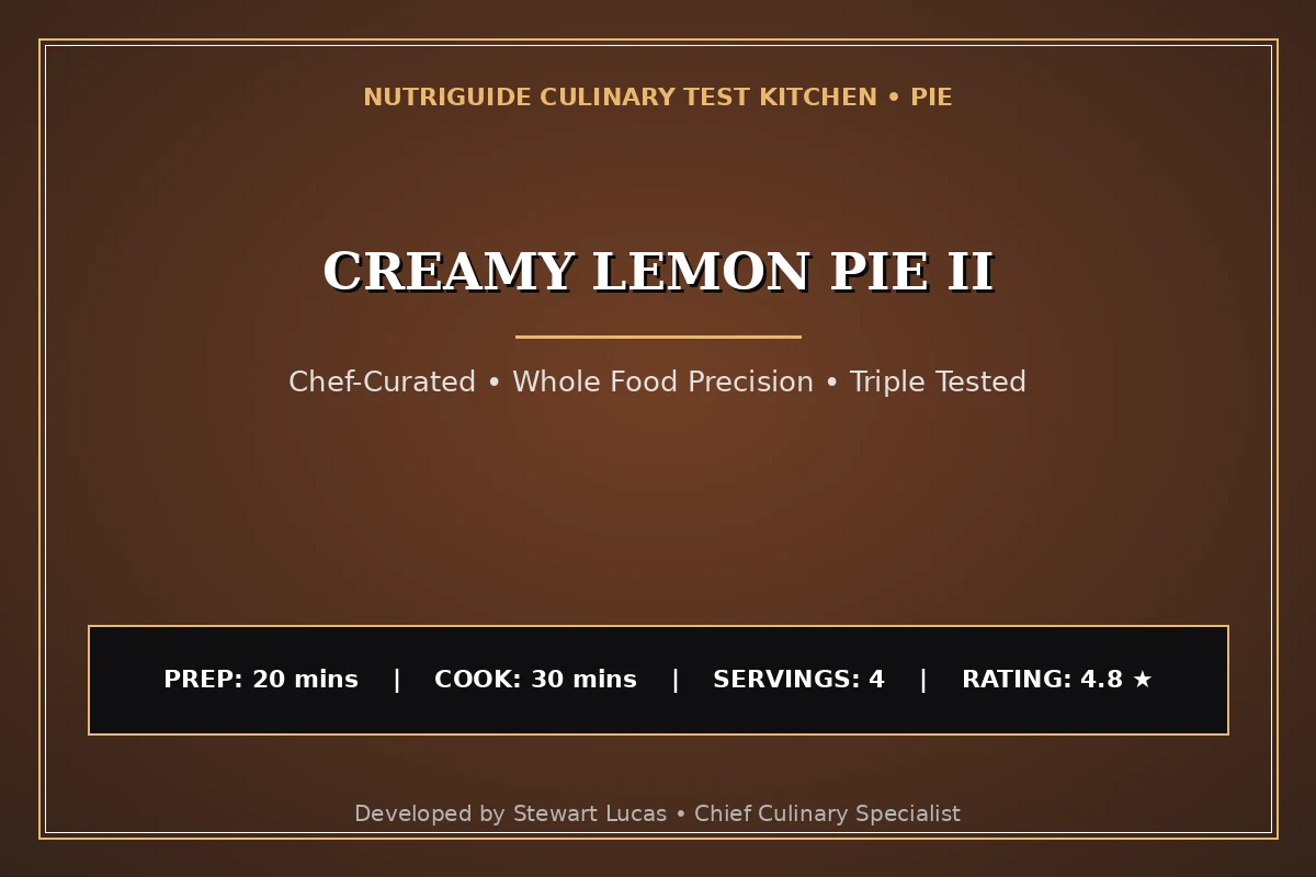 Creamy Lemon Pie Ii