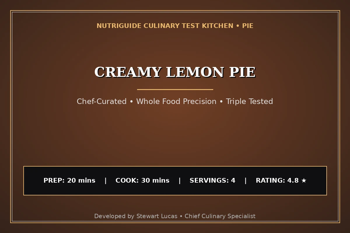 Creamy Lemon Pie