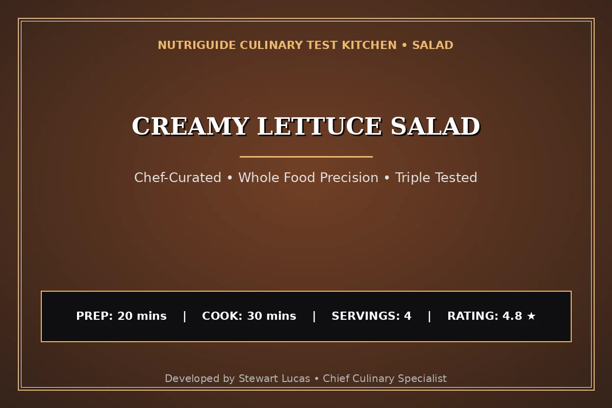 Creamy Lettuce Salad