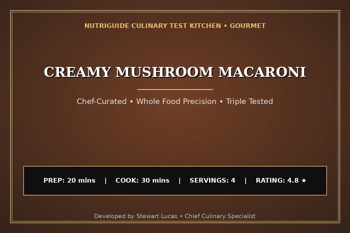 Creamy Mushroom Macaroni