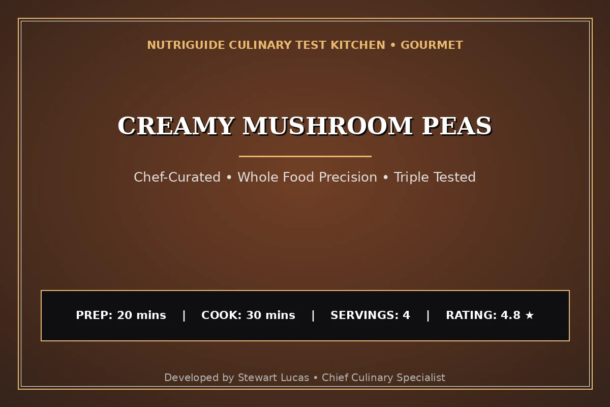 Creamy Mushroom Peas