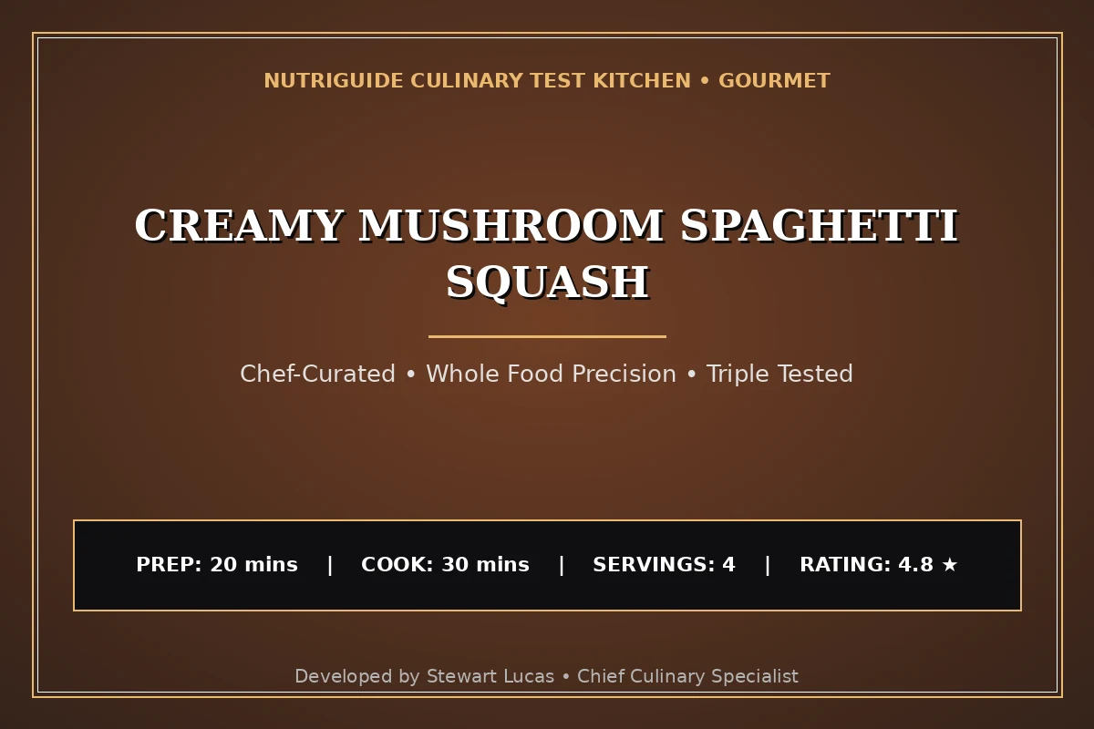 Creamy Mushroom Spaghetti Squash