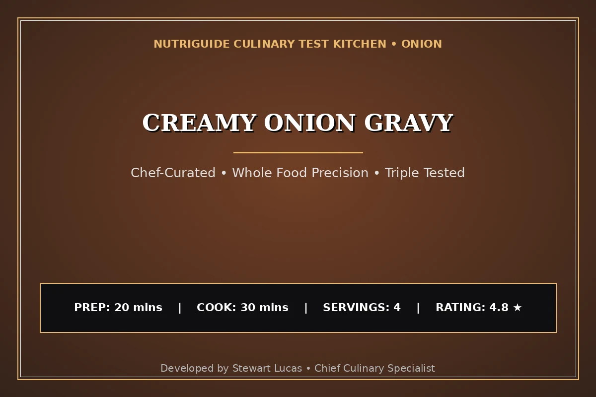 Creamy Onion Gravy