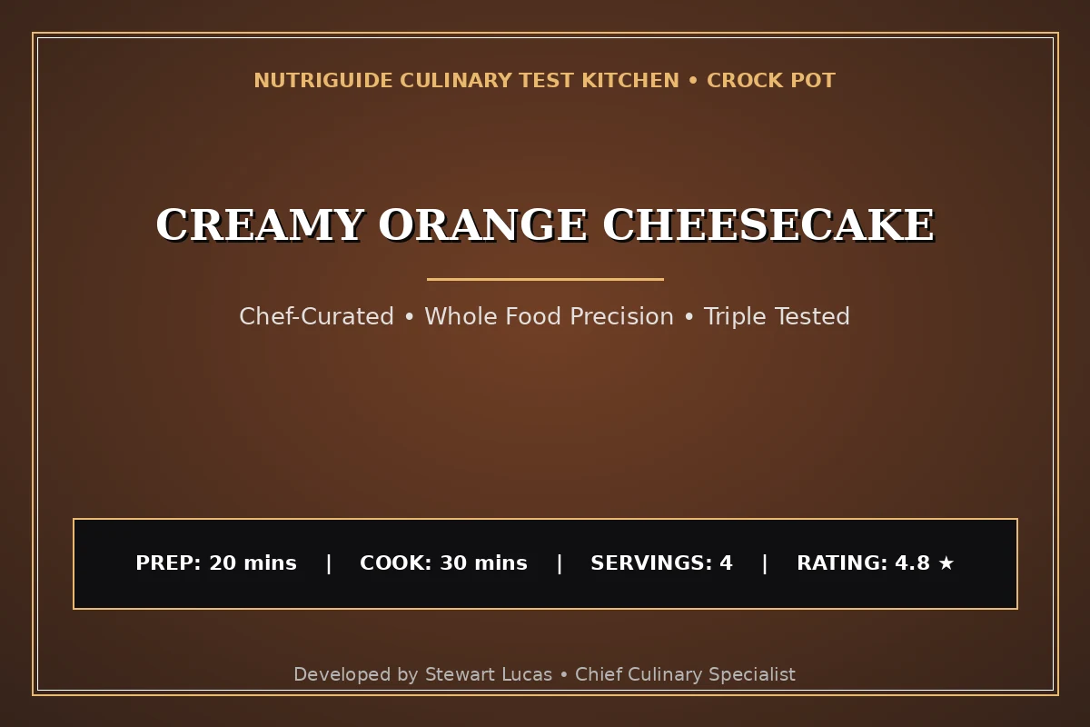 Creamy Orange Cheesecake