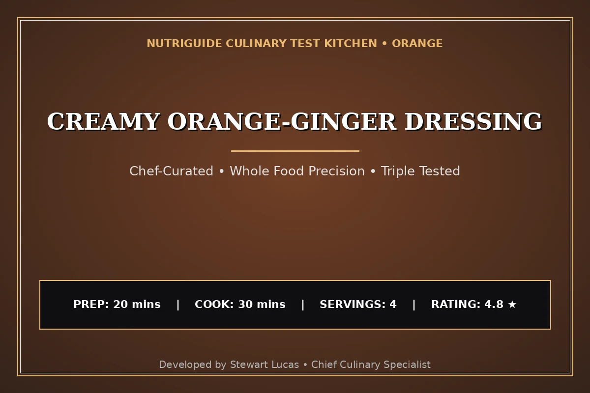 Creamy Orange-Ginger Dressing