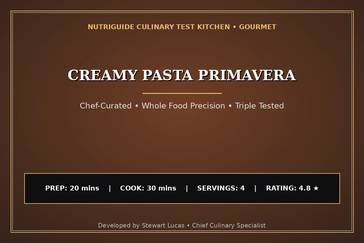 Creamy Pasta Primavera