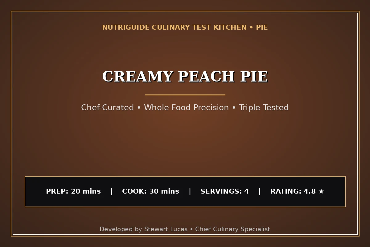 Creamy Peach Pie