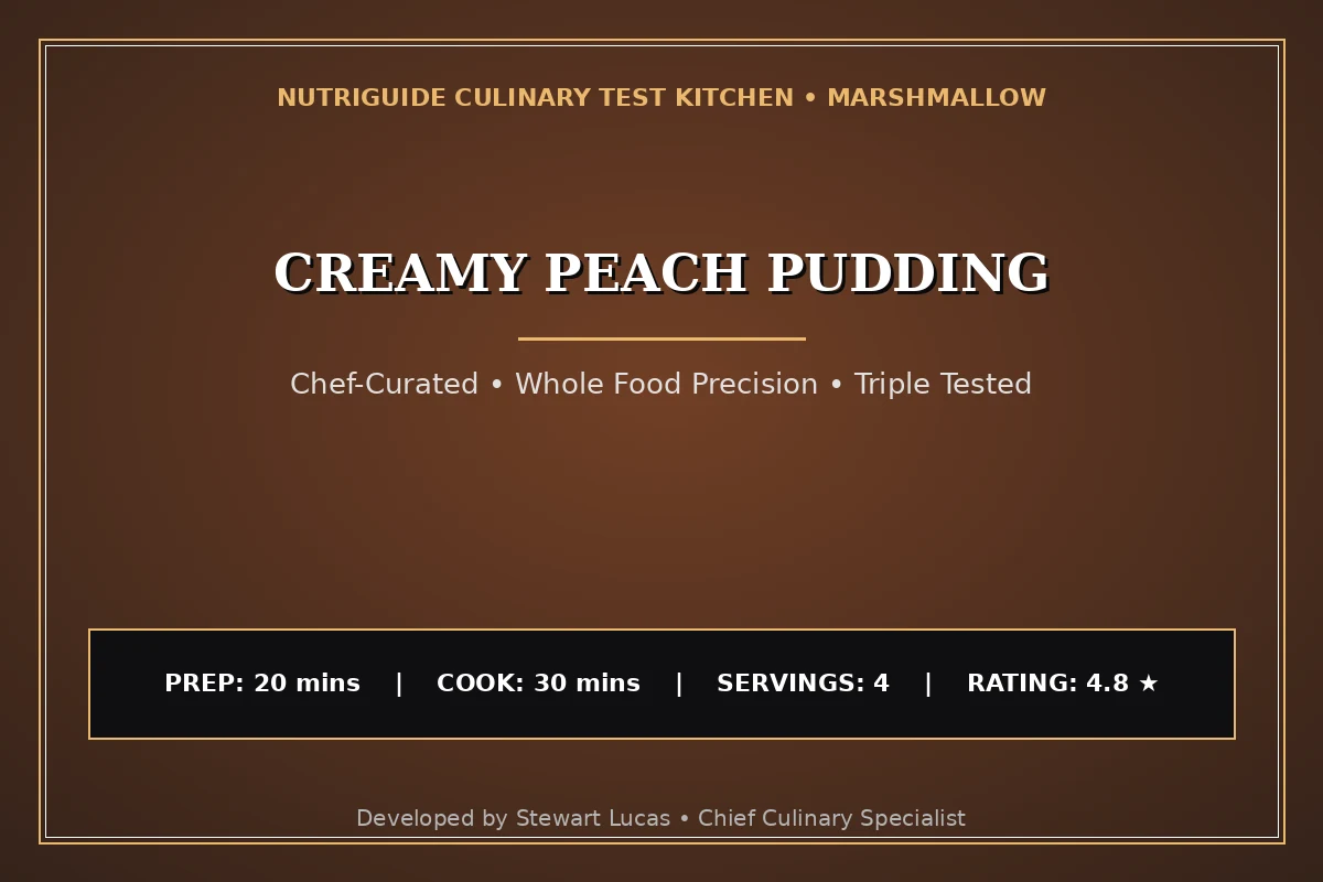 Creamy Peach Pudding