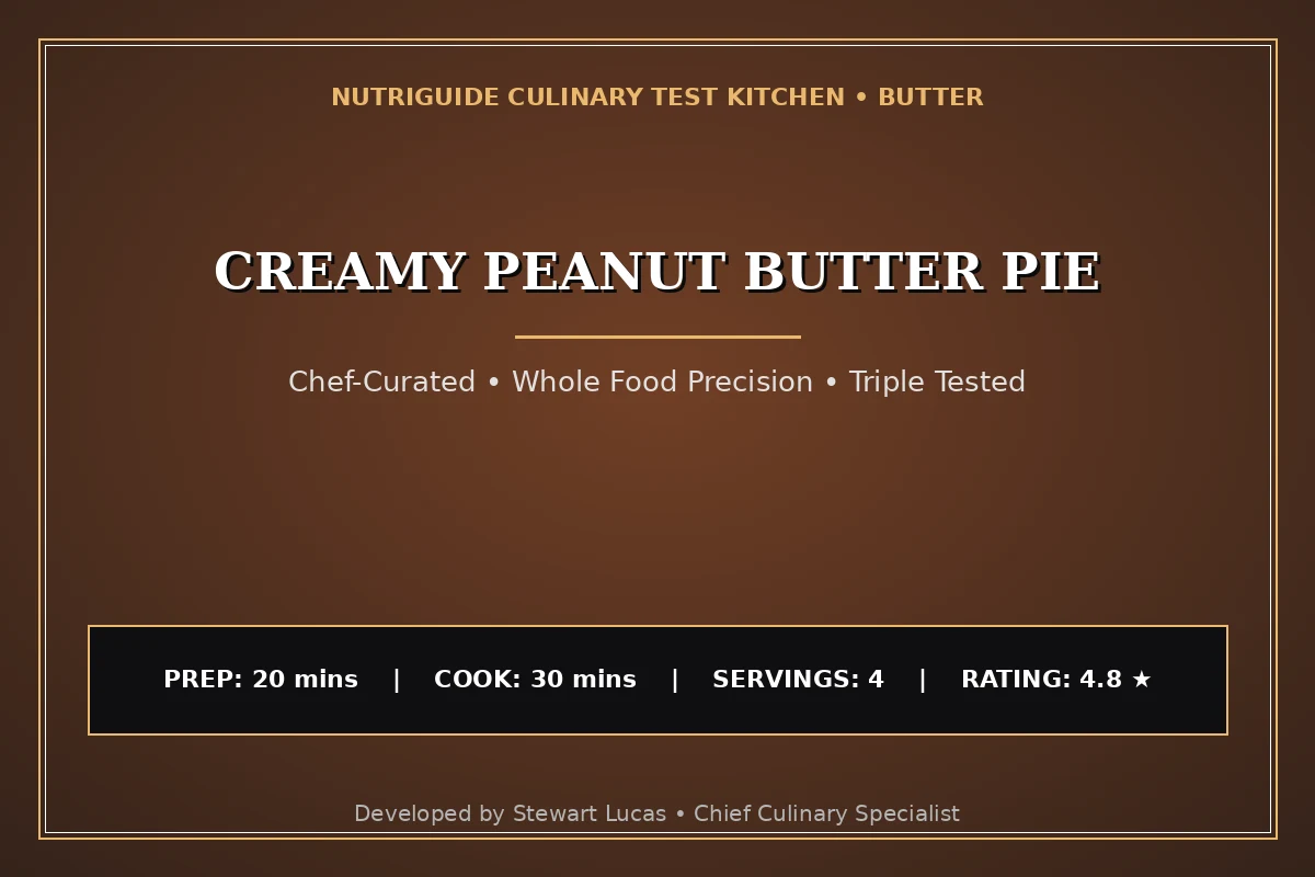 Creamy Peanut Butter Pie