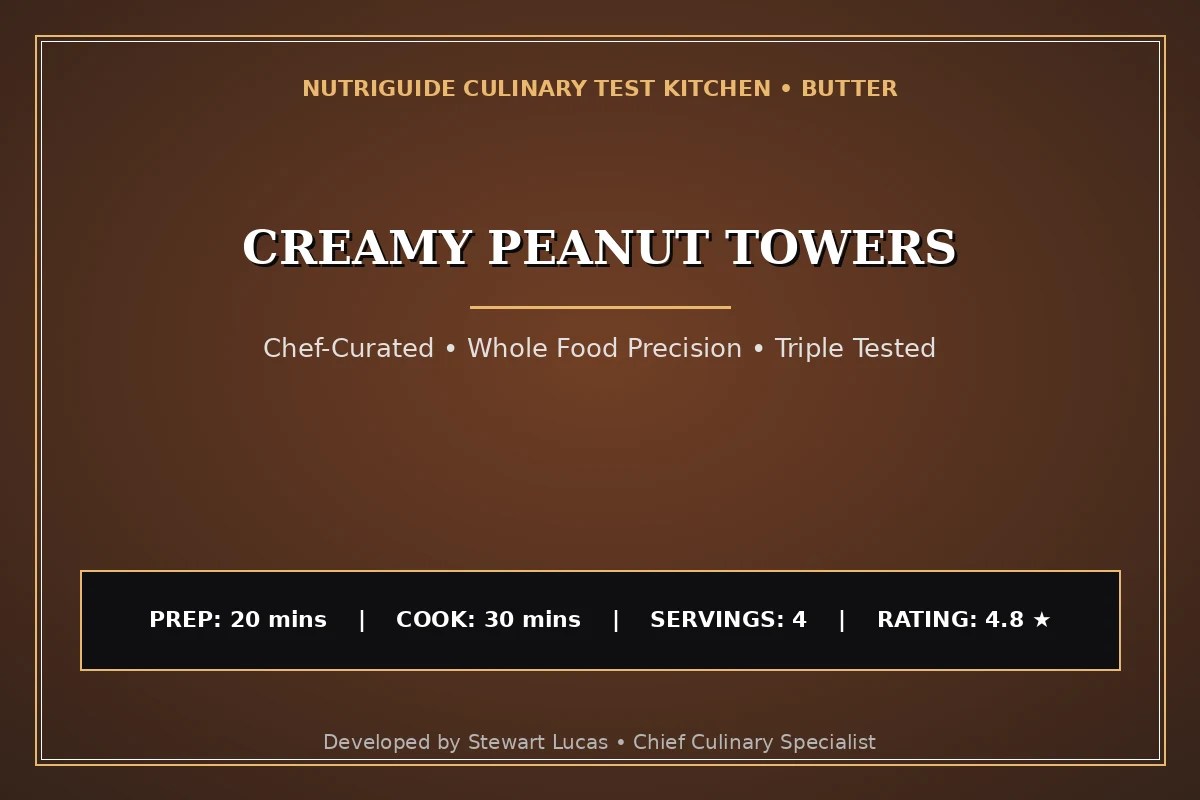 Creamy Peanut Towers