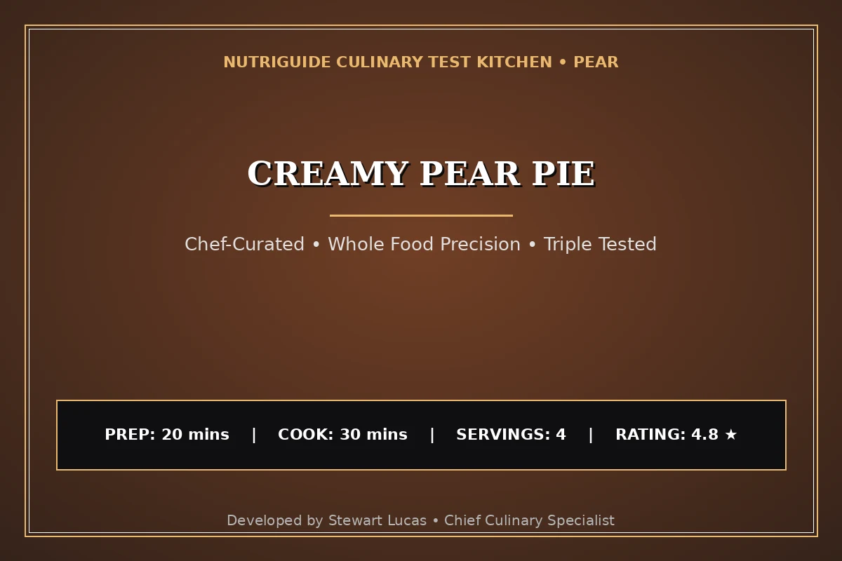 Creamy Pear Pie