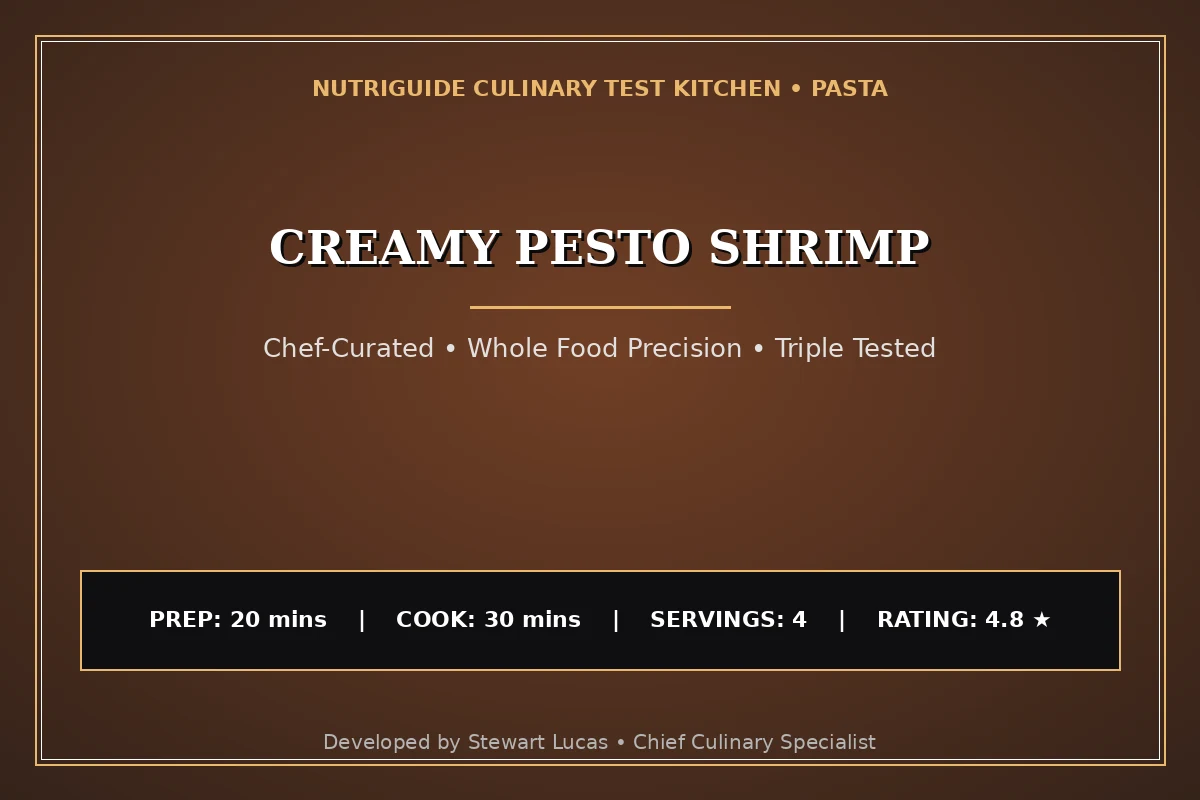 Creamy Pesto Shrimp