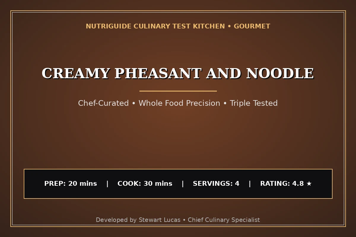 Creamy Pheasant And Noodle