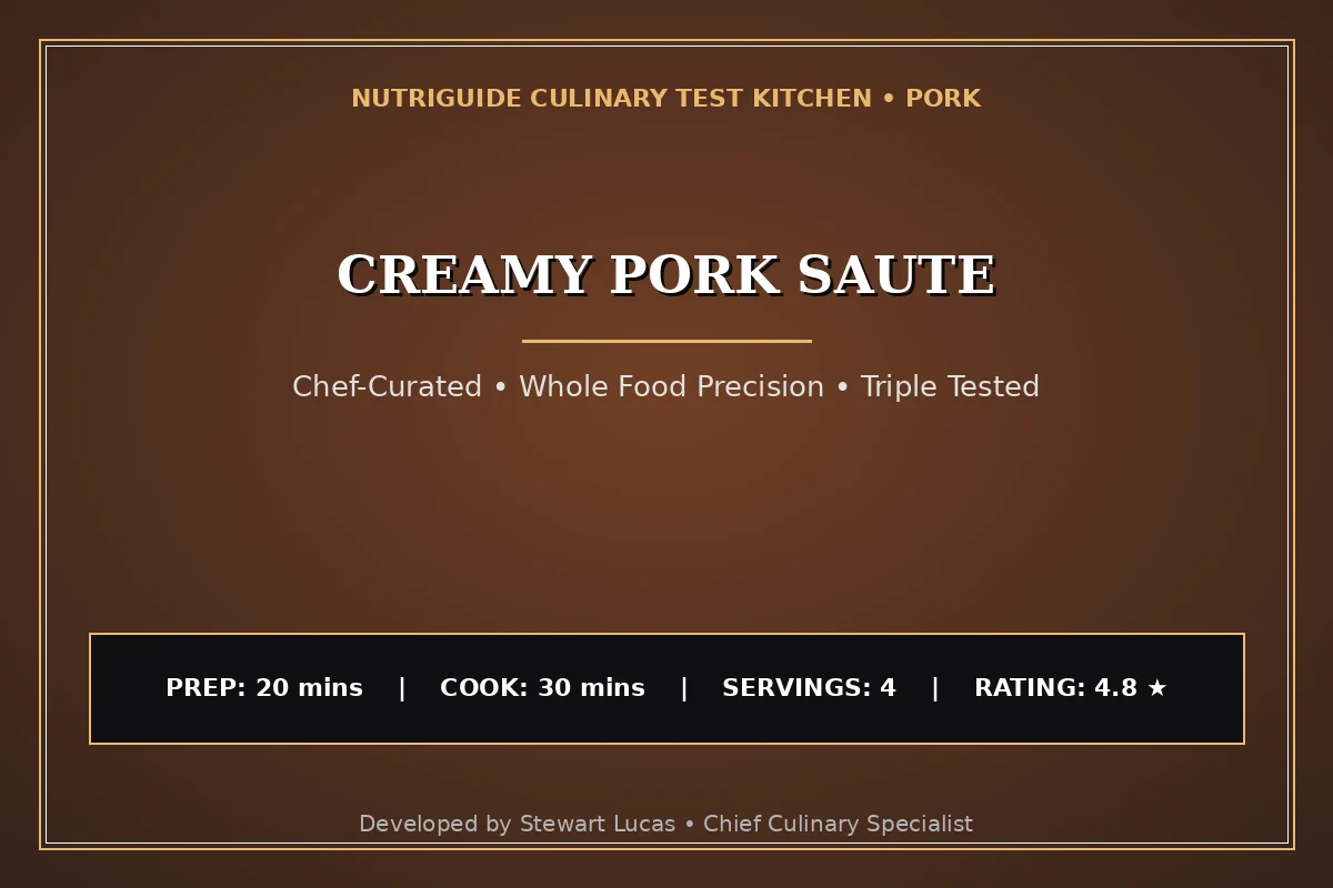 Creamy Pork Saute