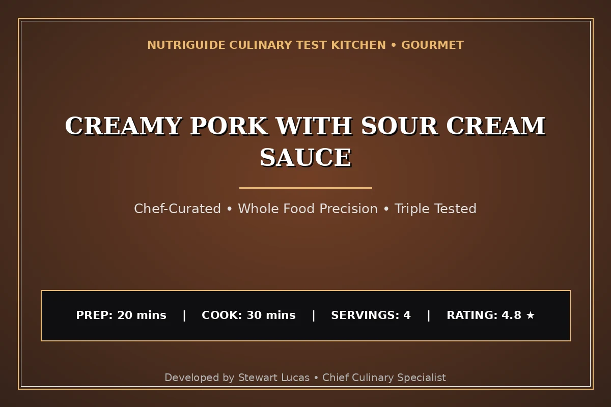 Creamy Pork With Sour Cream Sauce