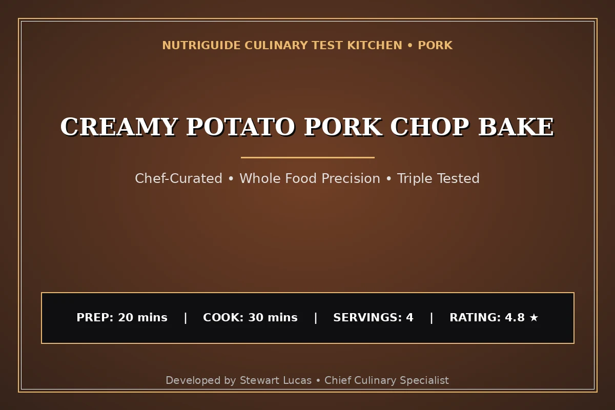 Creamy Potato Pork Chop Bake
