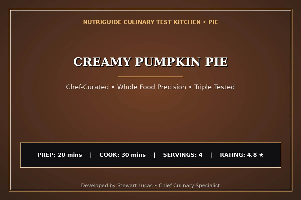 Creamy Pumpkin Pie