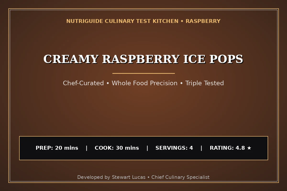 Creamy Raspberry Ice Pops