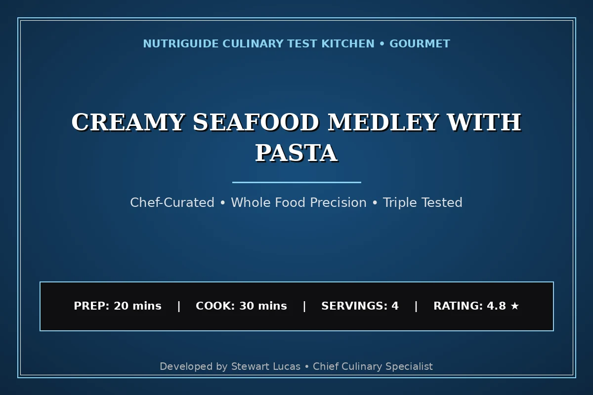 Creamy Seafood Medley With Pasta