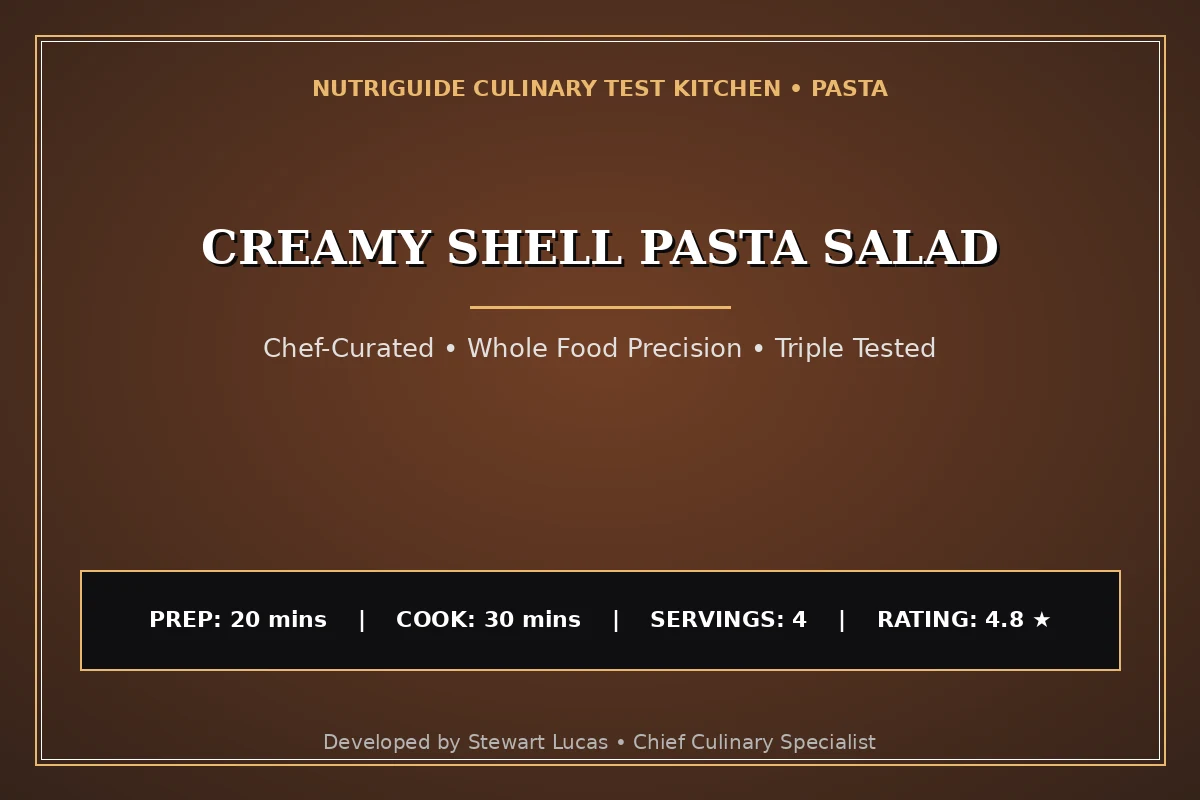 Creamy Shell Pasta Salad
