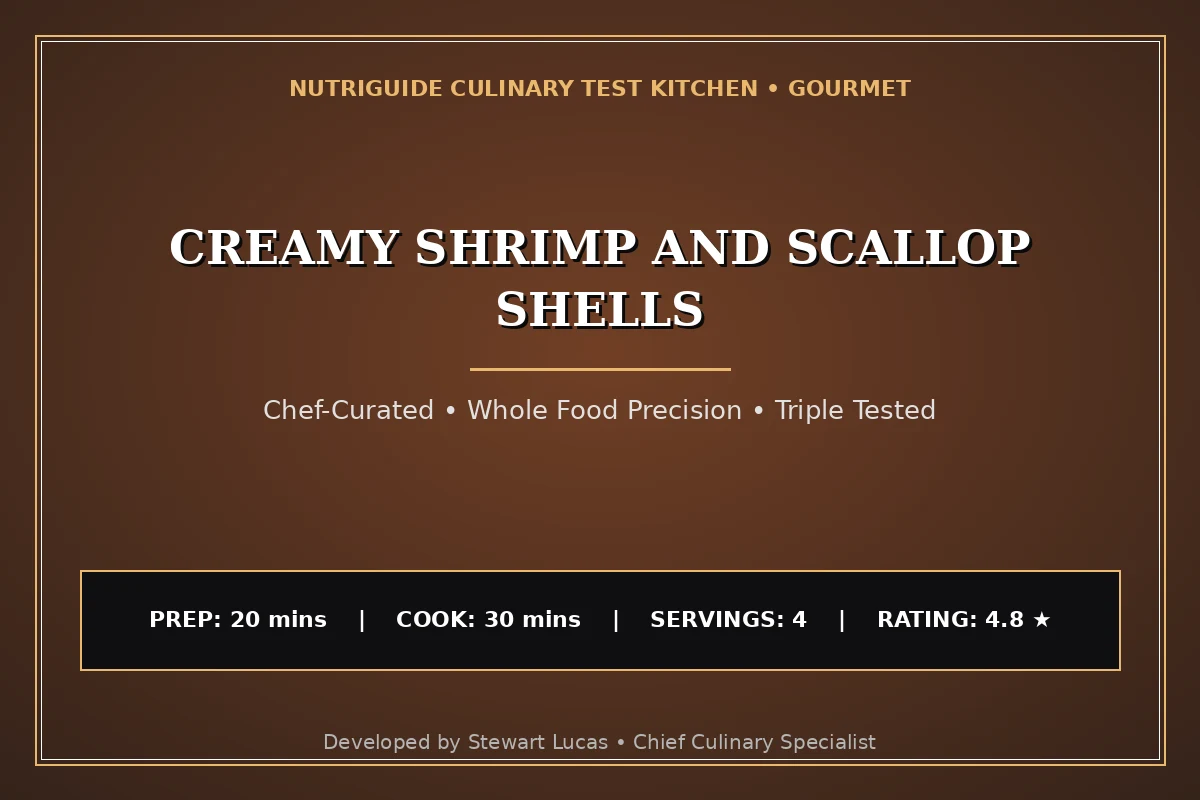 Creamy Shrimp And Scallop Shells