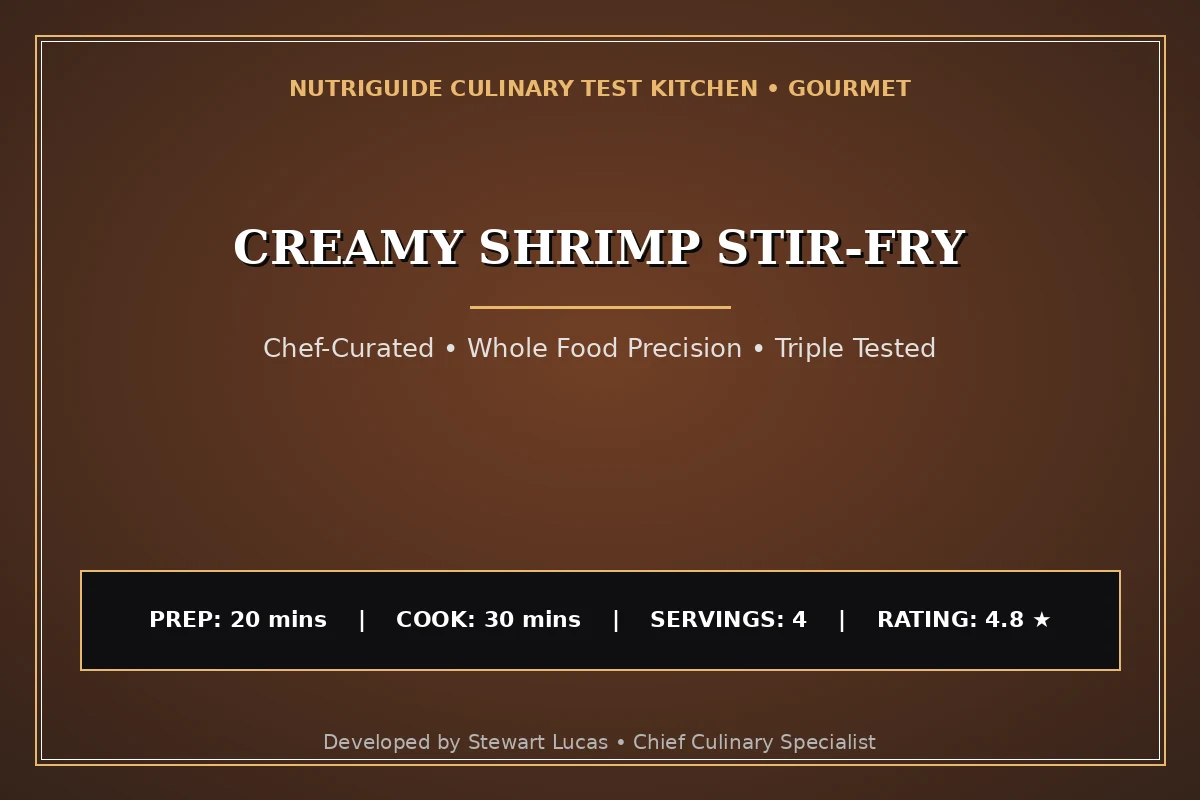 Creamy Shrimp Stir-Fry