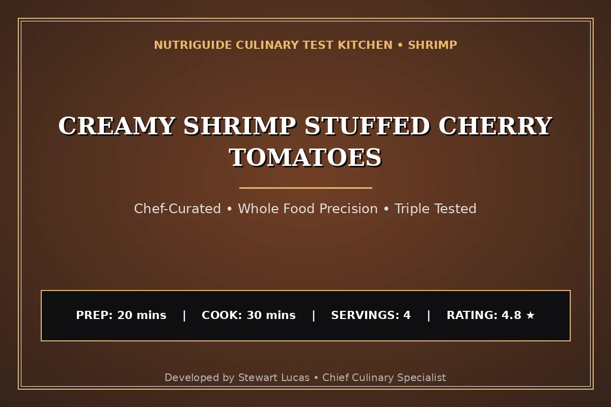 Creamy Shrimp Stuffed Cherry Tomatoes