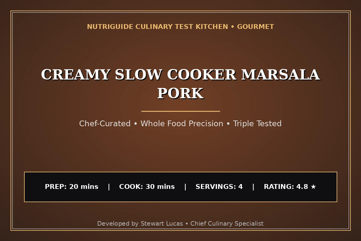 Creamy Slow Cooker Marsala Pork