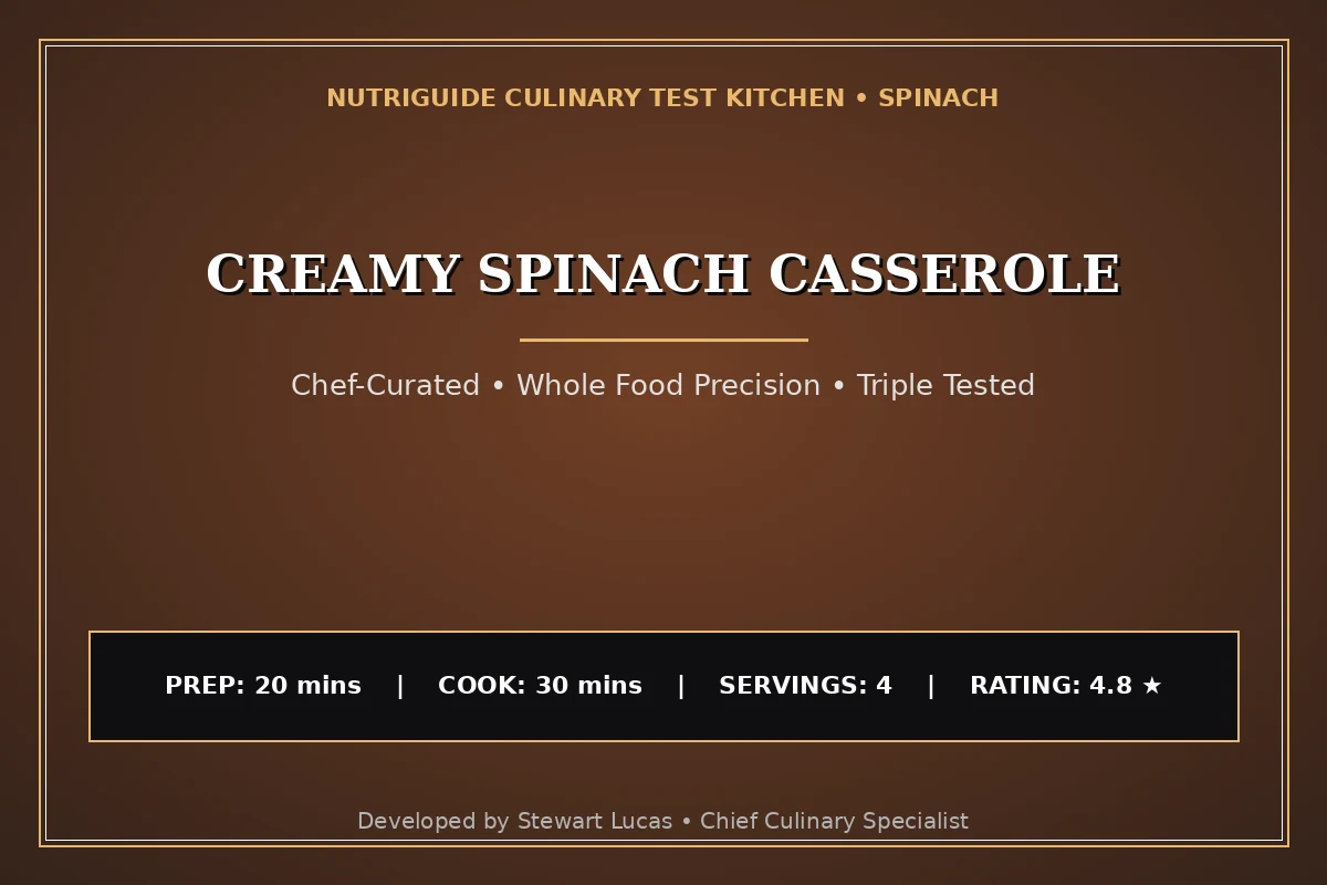 Creamy Spinach Casserole