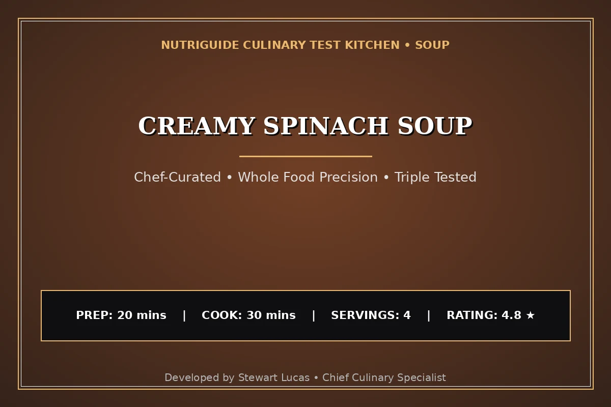 Creamy Spinach Soup