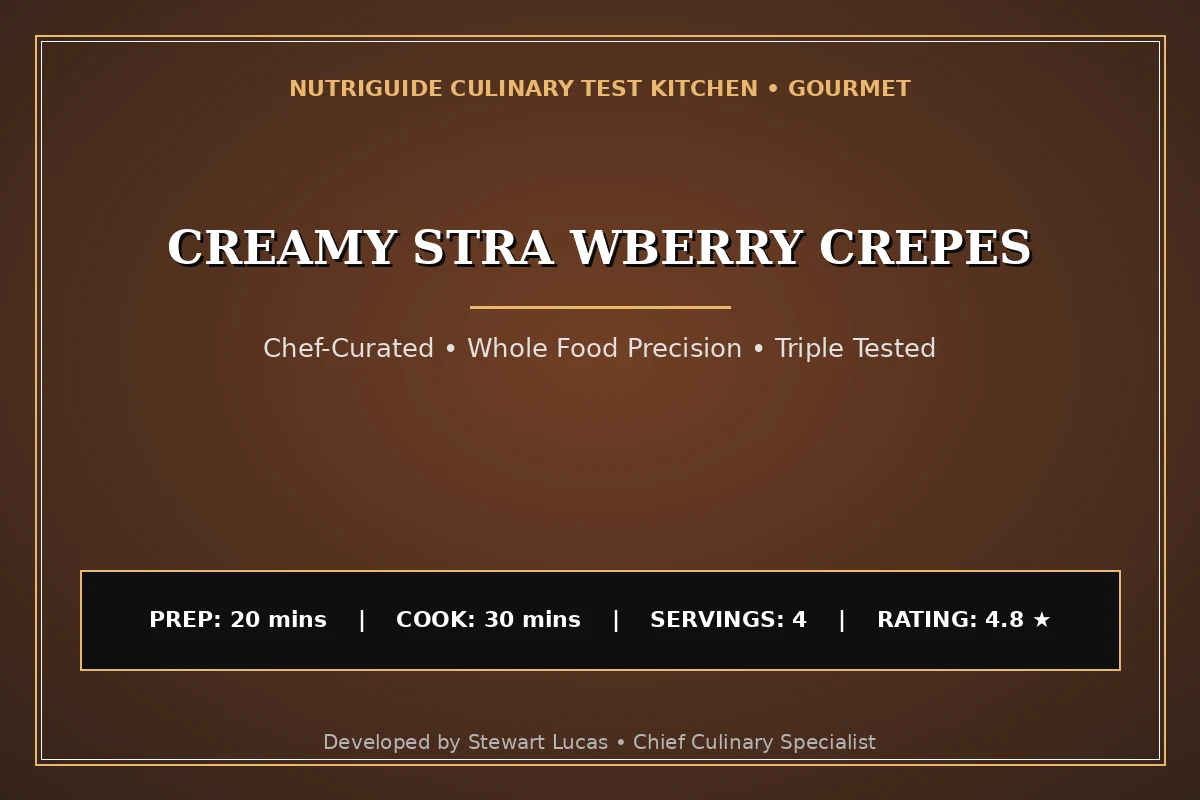 Creamy Stra Wberry Crepes