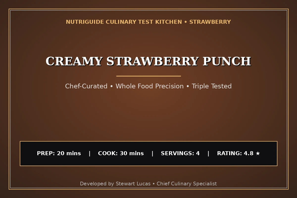 Creamy Strawberry Punch