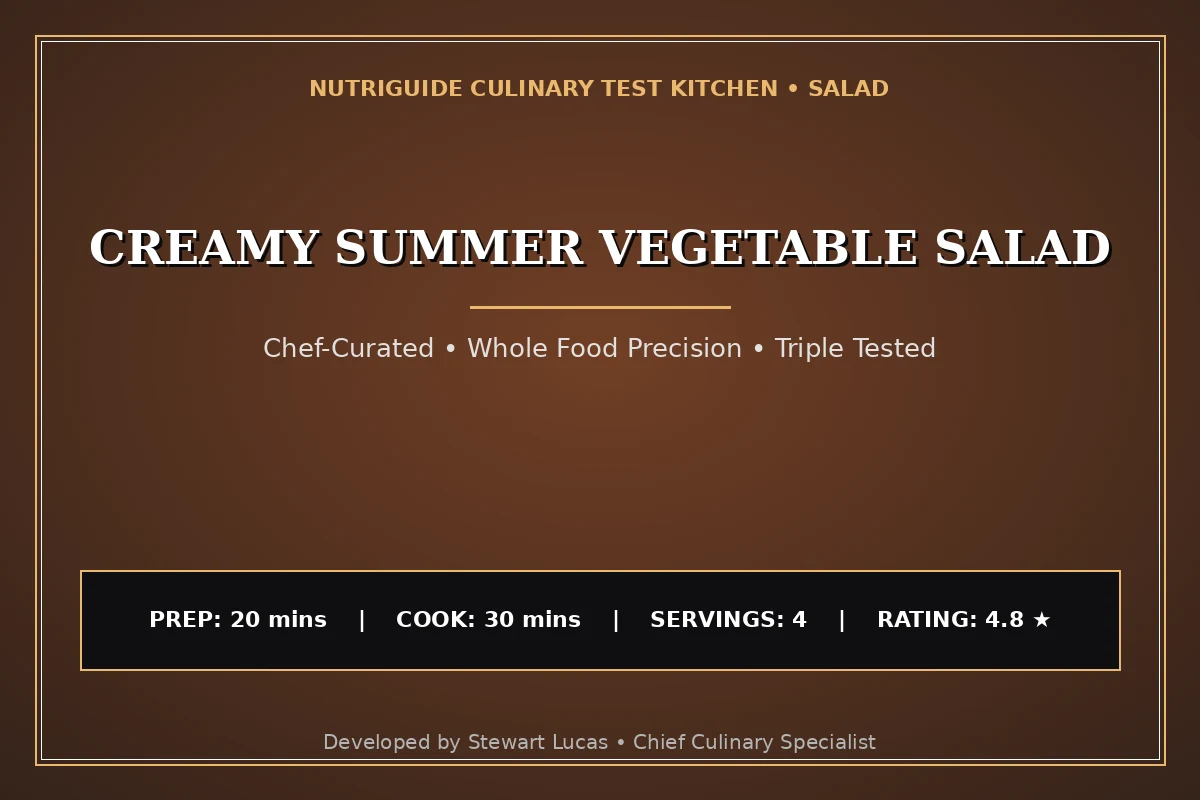 Creamy Summer Vegetable Salad