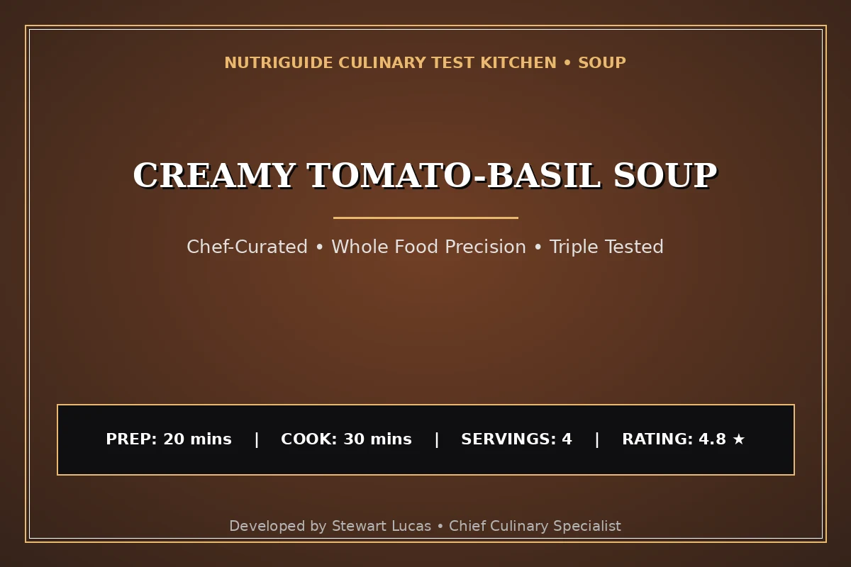 Creamy Tomato-Basil Soup