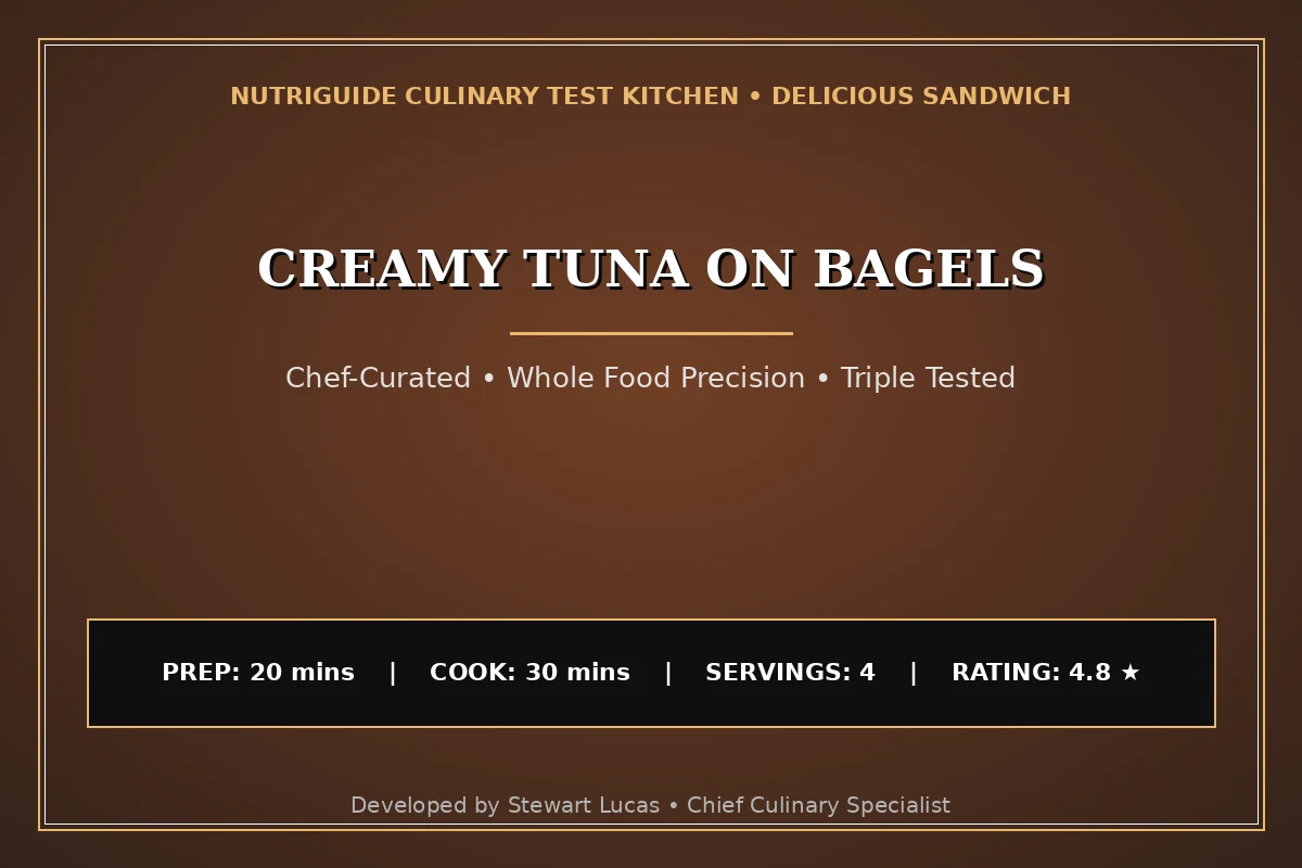 Creamy Tuna On Bagels