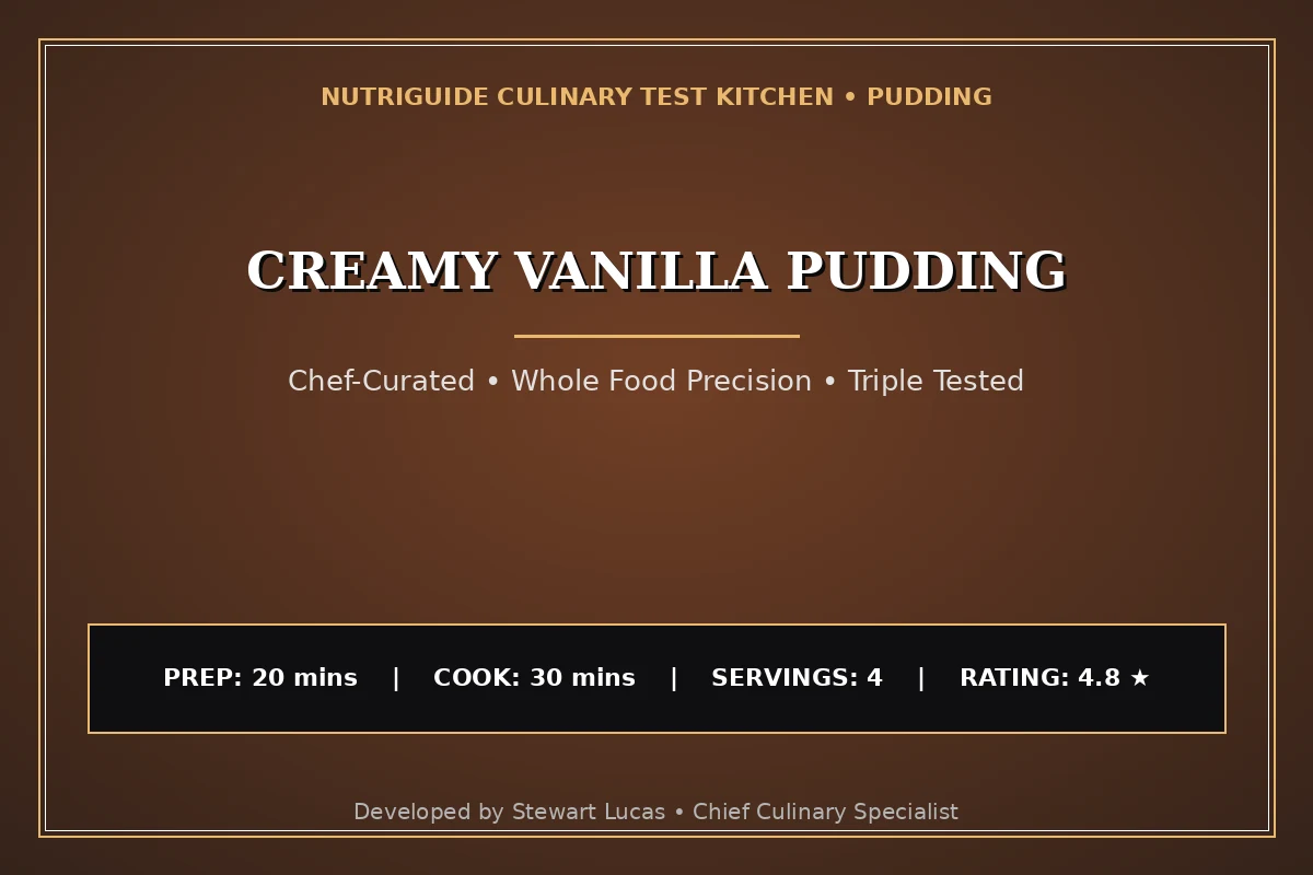 Creamy Vanilla Pudding