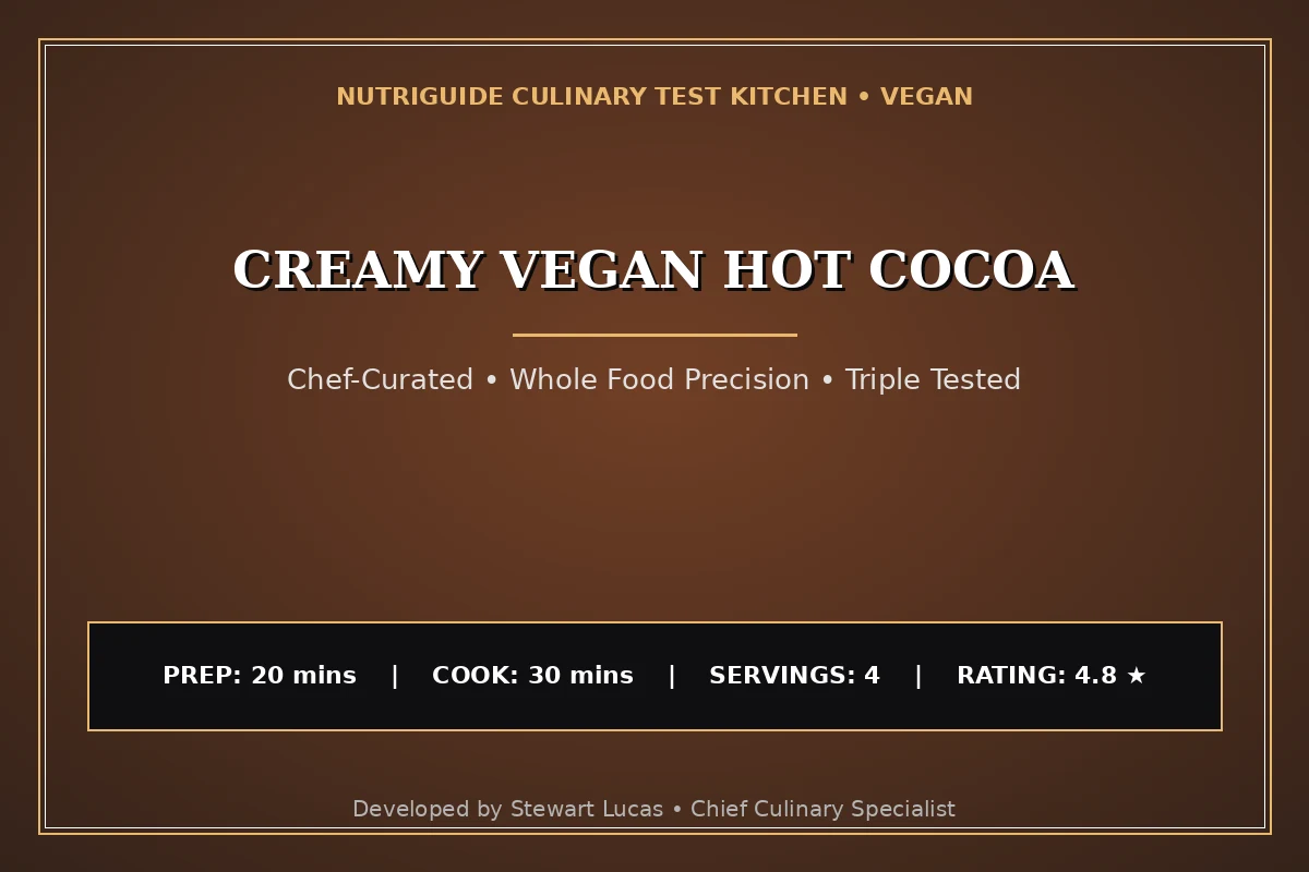 Creamy Vegan Hot Cocoa