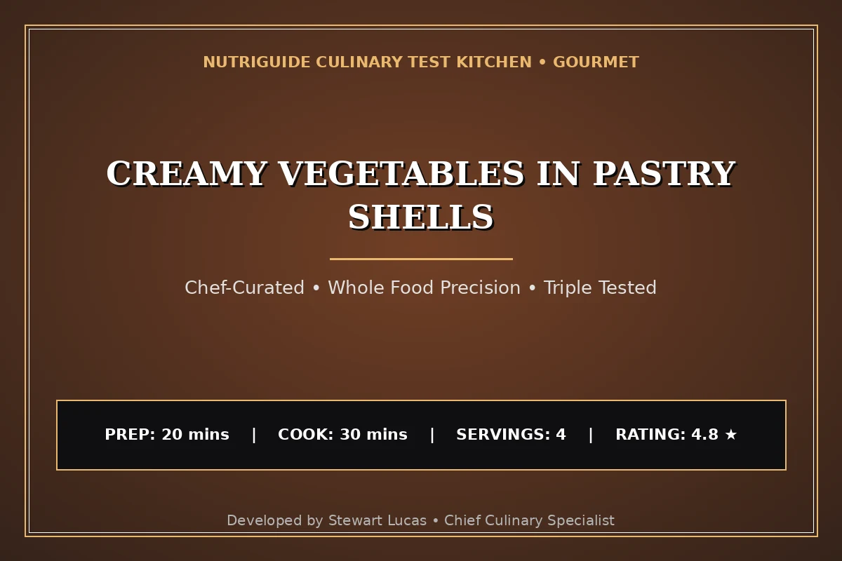 Creamy Vegetables In Pastry Shells